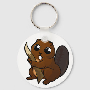 Beaver-ontwerp Sleutelhanger