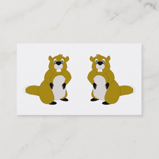 Beaver-ontwerp Visitekaartje (Achterkant)