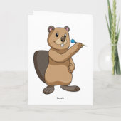 Beaver op Darts met Dart Kaart (Achterkant)