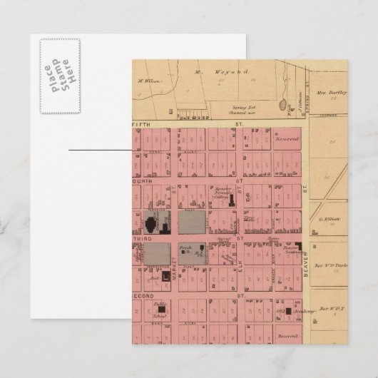 Beaver, Pennsylvania Briefkaart (Voorkant / Achterkant)