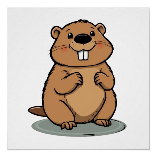Beaver Perfect Poster (Voorkant)