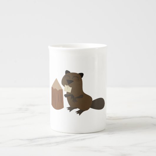 Beaver Porselein Kop (Voorkant)