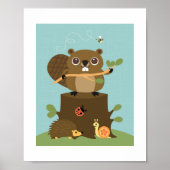 Beaver Poster Print (Voorkant)
