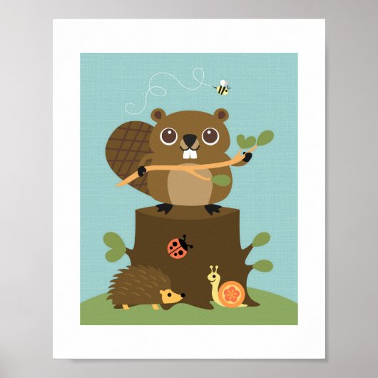 Beaver Poster Print (Voorkant)