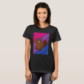 Beaver Pride Bisexual Flag LGBTQ Proud Ally Pride T-shirt (Voorkant volledig)