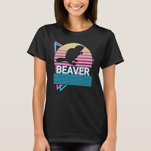 Beaver Retro T-shirt (Voorkant)