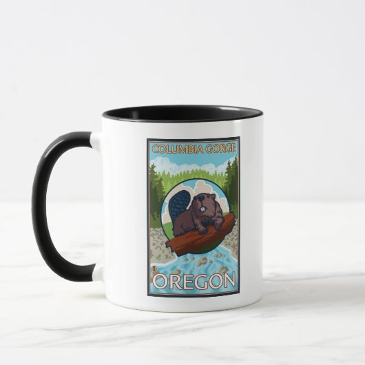 Beaver & River - Columbia Gorge, Oregon Mok (Links)