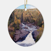 Beaver River Herfst Keramisch Ornament (Links)