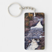 Beaver River Herfsten hoge acrylsleutelketen Sleutelhanger (Voorkant)