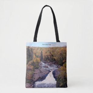 Beaver River Herfsten over de hele canvas tas