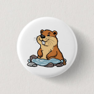 Beaver Ronde Button 3,2 Cm