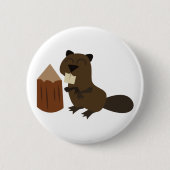 Beaver Ronde Button 5,7 Cm (Voorkant)