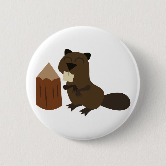 Beaver Ronde Button 5,7 Cm (Voorkant)