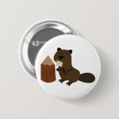 Beaver Ronde Button 5,7 Cm (Voorkant /achterkant)