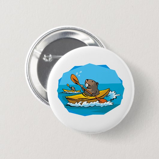 Beaver Ronde Button 5,7 Cm (Voorkant /achterkant)