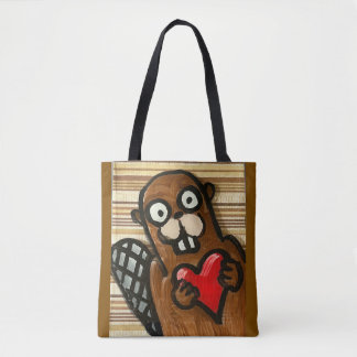 Beaver Schoudertas Tote Bag