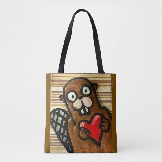 Beaver Schoudertas Tote Bag (Voorkant)