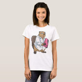 Beaver Secretariaat Map Kantoor T-shirt (Voorkant volledig)