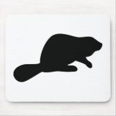 Beaver Silhouette Muismat (Voorkant)