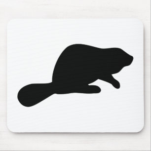 Beaver Silhouette Muismat