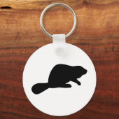 Beaver Silhouette Sleutelhanger (Voorkant)