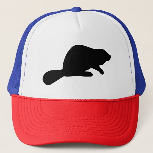 Beaver Silhouette Trucker Pet (Voorkant)