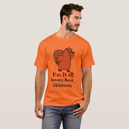 Beaver-Small, Beavers Bend, Oklahoma T-shirt (Voorkant volledig)