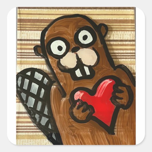 Beaver Stickers (Voorkant)