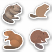Beaver Stickers (Voorkant)