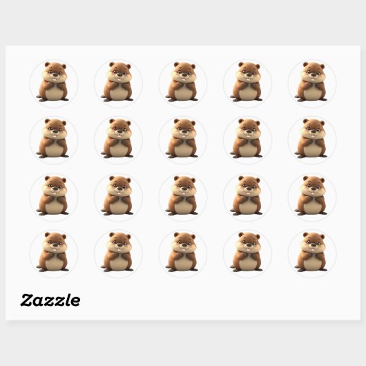 Beaver Stickers (Vel)