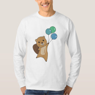 Beaver Sumsi-ballonnen Funny Animals for Children T-shirt
