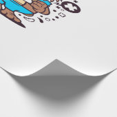 Beaver Surfing Cadeaupapier (Hoek)