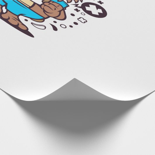 Beaver Surfing Cadeaupapier (Hoek)