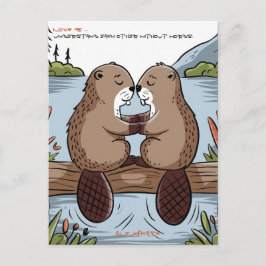 Beaver Valentijn Briefkaart