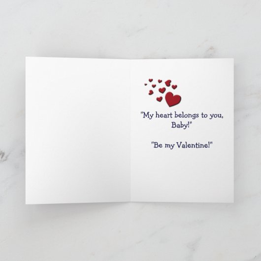 Beaver Valentijnsdag Kaart (Binnen)