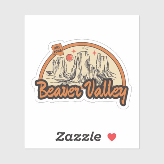 Beaver Valley, Arizona Sticker (Vel)
