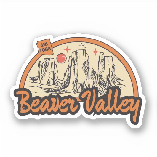 Beaver Valley, Arizona Sticker (Voorkant)
