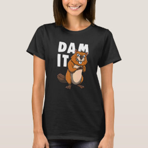 Beaver voor knaagdieren verdampt het t-shirt