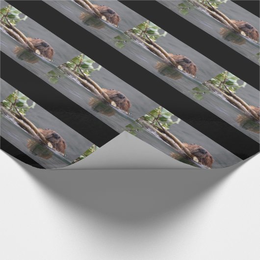 Beaver Working Cadeaupapier (Hoek)