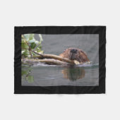 Beaver Working Fleece Deken (Voorkant (Horizontaal))