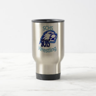Beaver Wresting Travel Mug Reisbeker