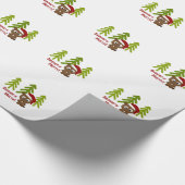 Beaver-y Merry! Cute Kerstbever Cadeaupapier (Hoek)