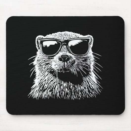 Beaver Zonnebril Muismat (Voorkant)