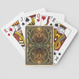 Beaverbos Stroom Aquarel GeoSaga Pokerkaarten