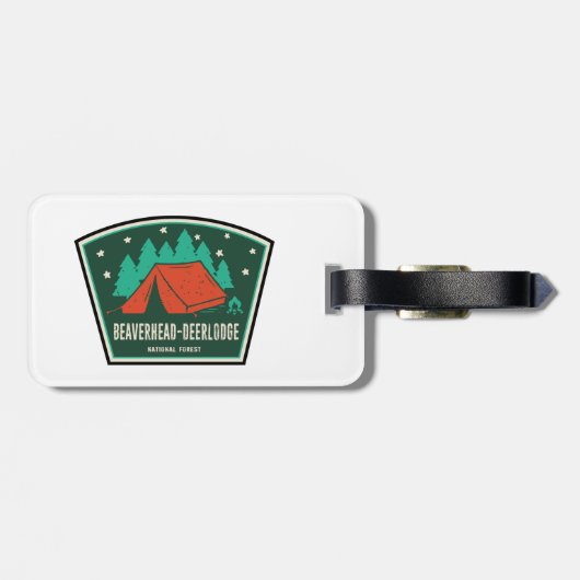 Beaverhead-Deerlodge National Forest Camping Bagagelabel (Achterkant horizontaal)