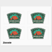 Beaverhead-Deerlodge National Forest Camping Rechthoekige Sticker (Vel)