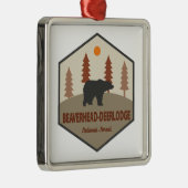 Beaverhead-Deerlodge National Forest Montana Beer Metalen Ornament (Rechts)