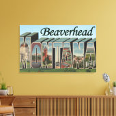 Beaverhead, Montana - Grote letterscènes Canvas Afdruk (Insitu (Woonkamer))