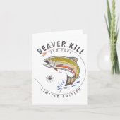 Beaverkill River New York Fly Vissen Souvenir Bea Kaart (Voorkant)