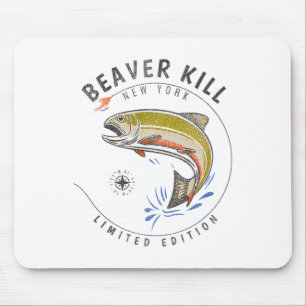 Beaverkill Rivier New York Fly Fishing Souvenir Be Muismat